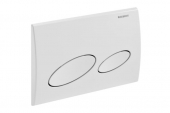 Geberit Kappa20 - Flush Plate for WC and 2 flushes white / white