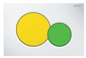Geberit Sigma01 - Betätigungsplatte für 2-Mengen-Spülung gelb grün