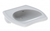 Geberit Vitalis - Washbasin 550x550mm without tap holes with overflow branco with KeraTect