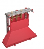 Hansgrohe Axor - Grundkörper 4-Loch Wannenarmatur für Fliesenrandmontage mit Secuflexbox