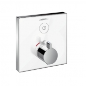 Hansgrohe ShowerSelect - Glas Thermostat Highflow chrom / weiß 