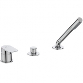 Ideal Standard Tonic II - 3-hole bathtub fitting with 1 outlet crômio