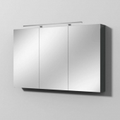 Sanipa Reflection - Melamin-Spiegelschrank MILLA 750x1200x149 anthrazit-matt
