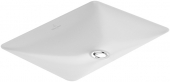 Villeroy & Boch Loop & Friends - Undercounter washbasin 615x380mm without tap holes with overflow branco com CeramicPlus