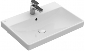Villeroy & Boch Avento - Waschtisch 600 x 470 mm mit Überlauf weiß alpin