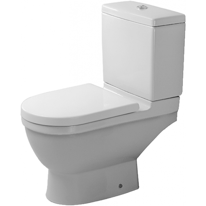 Duravit Starck 3 Wall Mounted Washdown Toilet Combination For Close Coupled Cistern Without Rimless Xtwo - Duravit Starck 3 Wall Mounted Wc