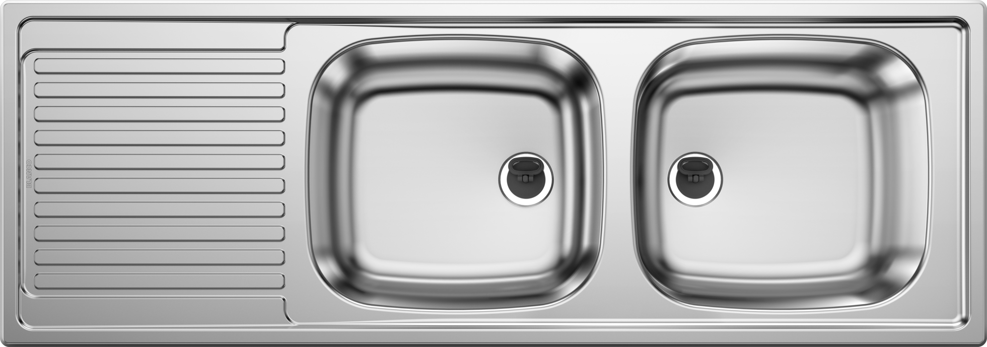 Blanco Top EZS 11 x 4 Edelstahlspüle Naturfinish Set