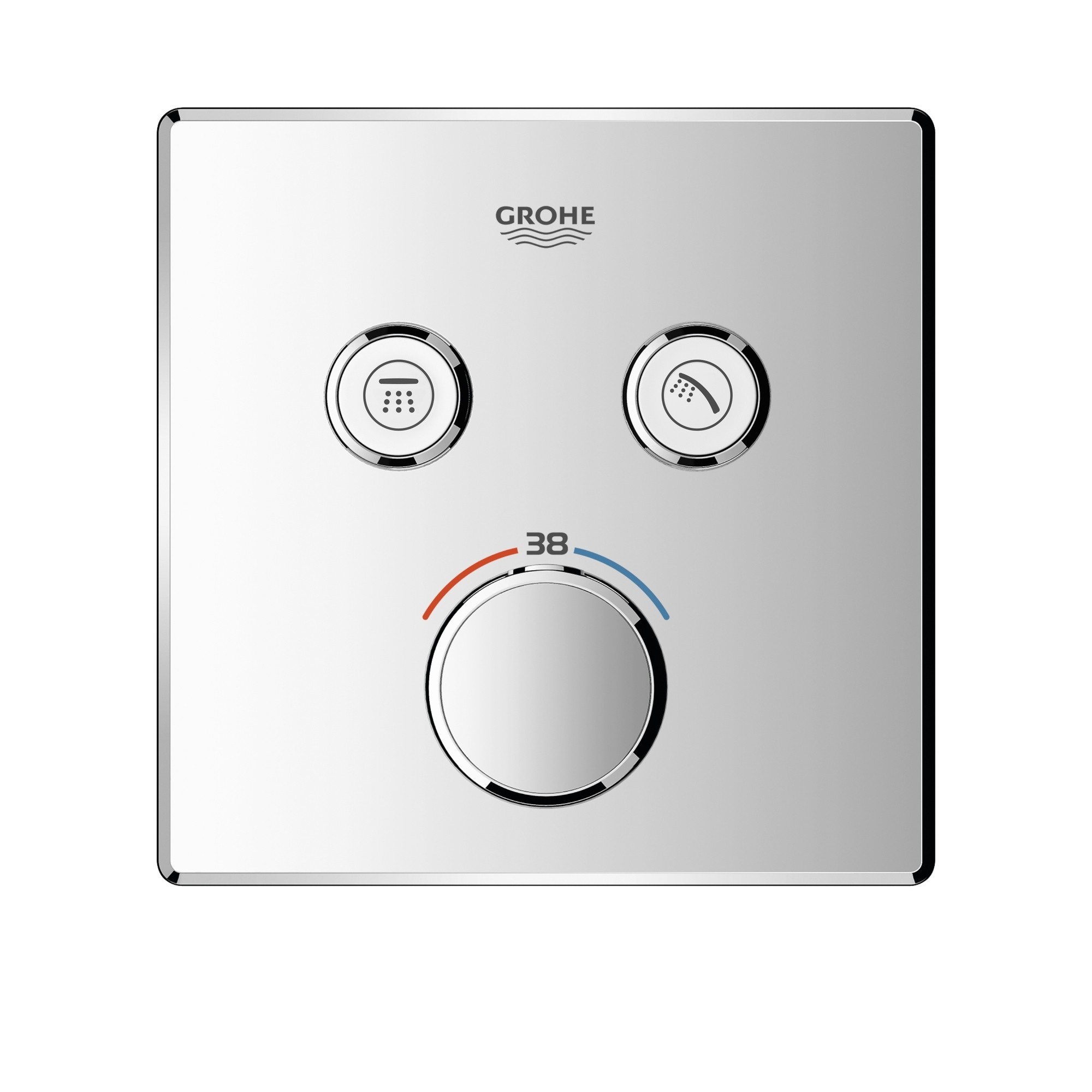 Wandanschlussbogen 29124000 Thermostat Brause- und Duschsysteme Zubeh/ör 26370000 GROHE Grohtherm Smartcontrol GROHE Euphoria Cube mit 2 Verbrauchern 1//2 Zoll