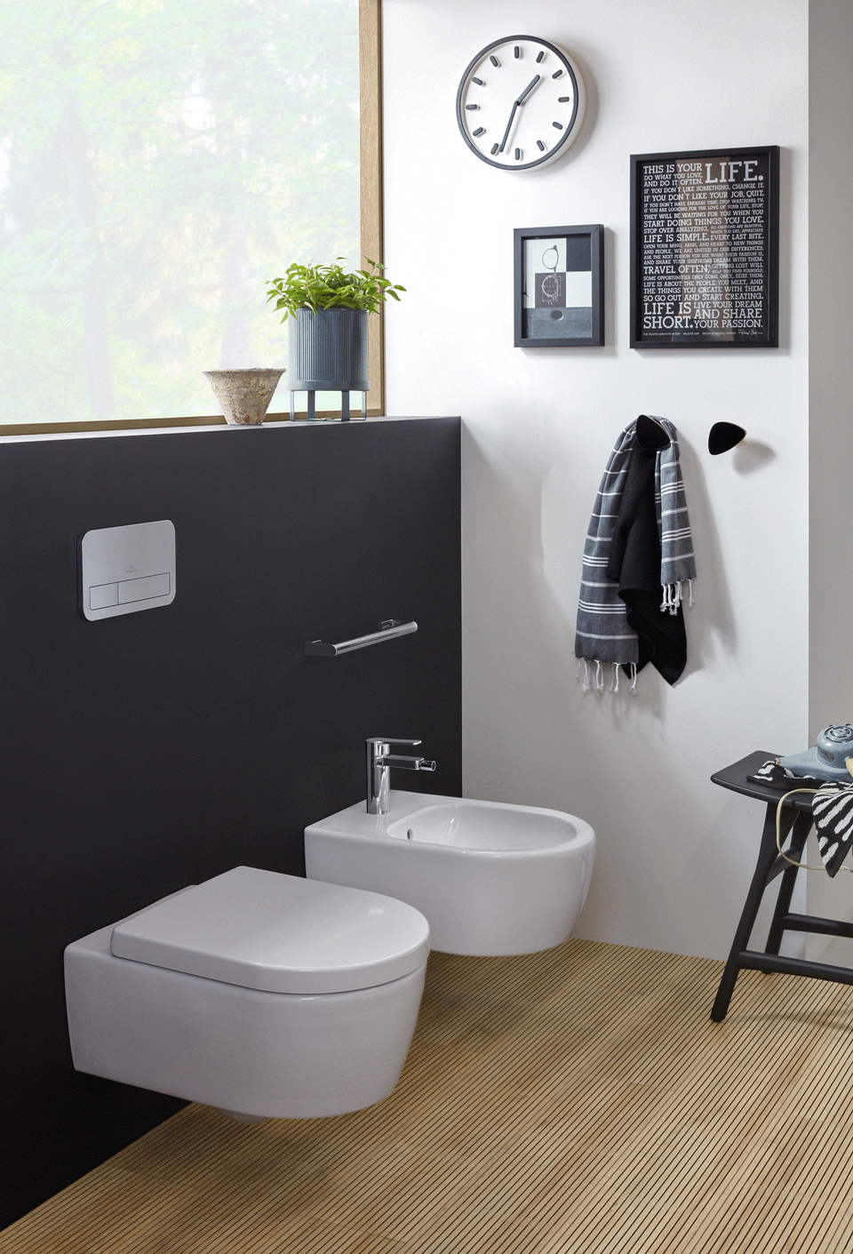 Villeroy Boch Avento Wall Mounted Washdown Toilet Set With