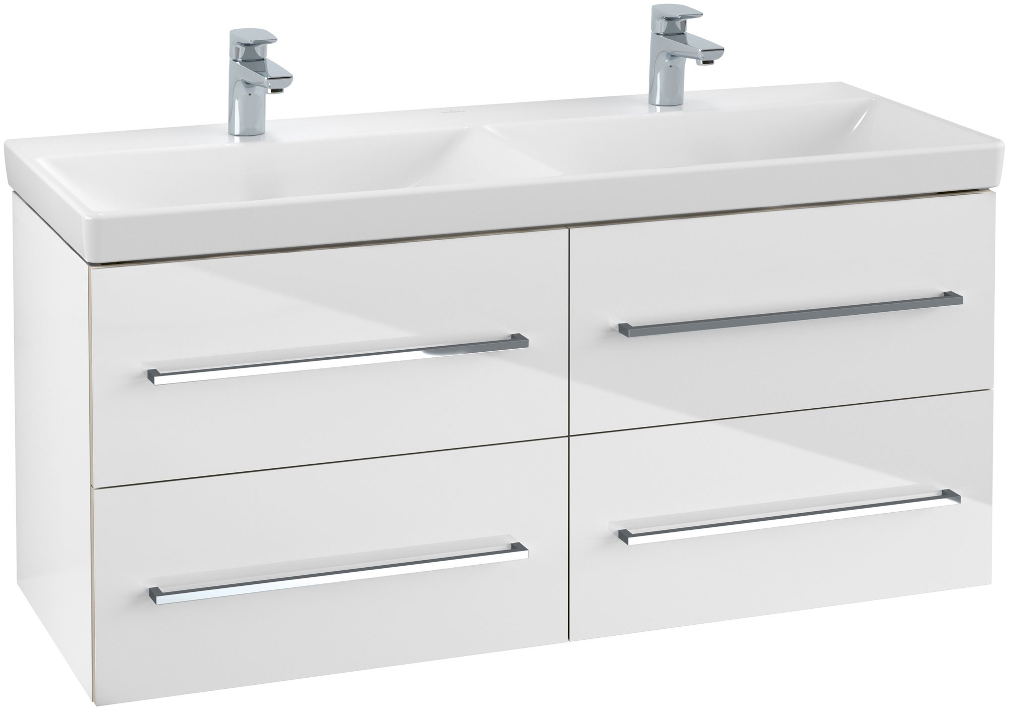 De gasten Goneryl Rijk Villeroy & Boch Avento - Vanity Unit 1180 with 4 drawers crystal white |  xTWOstore
