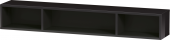Duravit L-Cube - Shelf element horizontal 800 x 120 x 140 mm with 3 compartments black high gloss