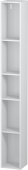 Duravit L-Cube - Shelf element vertical 180 x 1400 x 180 mm with 5 compartments white matt