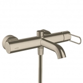 AXOR Uno - Exposed Single Lever Bathtub Mixer with 2 outlets brushed nickel