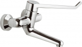 Ideal Standard CeraPlus Sicherheitsarmaturen - Single Lever Basin Mixer wall-mounted with projection 230 mm without waste set chrome