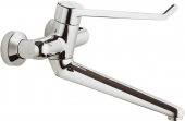 Ideal Standard CeraPlus Sicherheitsarmaturen - Single Lever Basin Mixer wall-mounted with projection 308 mm without waste set chrome