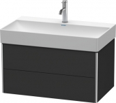 Duravit XSquare - Waschtischunterschrank 397x784x460mm 2 Schubkästen graphit supermatt