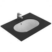 Ideal Standard Connect - Undercounter washbasin 620x410mm without tap holes with overflow white with IdealPlus
