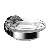 EMCO Round - Soap dish chrome / clear