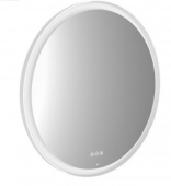 EMCO Round - Mirror with LED lighting 900mm white / mirrored
