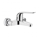 GROHE Euroeco Special - Single Lever Basin Mixer wall-mounted with projection 204 mm without waste set chrome