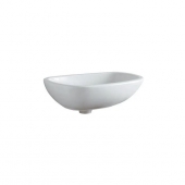Geberit Citterio - Countertop Washbasin for Furniture 560x400mm without tap holes without overflow white with KeraTect