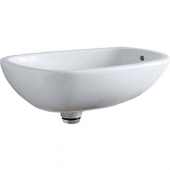 Geberit Citterio - Countertop Washbasin for Furniture 560x400mm without tap holes with overflow white with KeraTect
