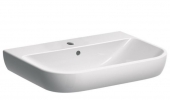 Geberit Smyle - Washbasin 650x480mm with 1 tap hole with overflow white with KeraTect