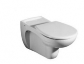 Geberit Vitalis - Wall-mounted washdown toilet without Rimfree white with KeraTect