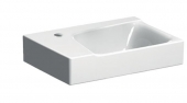 Geberit Xeno² - Washbasin 400x280mm with 1 tap hole without overflow white with KeraTect