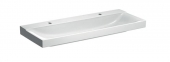 Geberit Xeno² - Washbasin 1200x480mm with 2 tap holes without overflow white with KeraTect