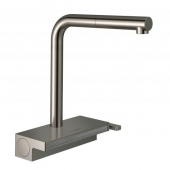 hansgrohe Aquno Select M81 - Single lever kitchen mixer with swivel spout brushed stainless steel