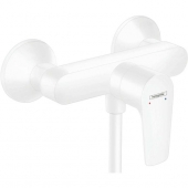 hansgrohe Talis E - Exposed Single Lever Shower Mixer with 1 outlet white matt