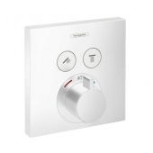Hansgrohe ShowerSelect - Thermostat Unterputz Fertigset 2 Verbraucher weiß matt