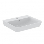 Ideal Standard Connect Air - Washbasin for Furniture 600x460mm with 1 tap hole with overflow white with IdealPlus