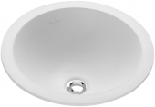 Villeroy & Boch Loop & Friends - Drop-in washbasin for Console 390x390mm without tap holes with overflow white with CeramicPlus