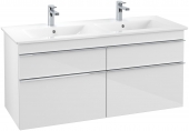 Villeroy & Boch Venticello - Waschtischunterschrank für Schrank-Doppelwaschtisch glossy white
