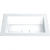 Alape EB - Drop-in washbasin for Console 450x500mm with 1 tap hole without overflow white without Coating