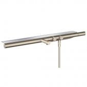 AXOR ShowerSolutions - Exposed thermostatic bathtub mixer with 2 outlets brushed nickel