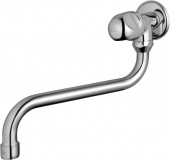 Ideal Standard Alpha - Wall tap wall-mounted with projection 230 mm without waste set chrome