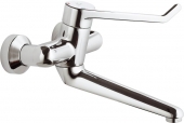 Ideal Standard CeraPlus Sicherheitsarmaturen - Single Lever Basin Mixer wall-mounted with projection 280 mm without waste set chrome