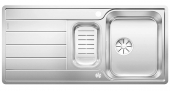 Blanco Classimo - Küchenspüle 6 S-IF Edelstahl Bürstfinish mit Schale Edelstahl reversibel 