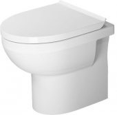 Duravit DuraStyle Basic - Stand-Tiefspül-WC Set inklusive WC-Sitz mit Absenkautomatik weiß Toilette