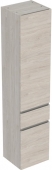 Geberit Renova Plan - Hochschrank mit 2 Türen 1 Schublade390x1800x360mm nussbaum hickory hell