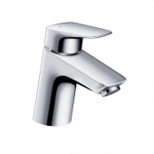 Hansgrohe Logis - Single Lever Basin Mixer 70 for vented hot water cylinders with Push-Open waste set chrome