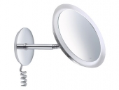 Keuco Bella Vista - Cosmetic mirror 3x magnification with lighting chrome