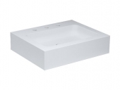 Keuco Edition 300 - Washbasin for Furniture 650x525mm with 3 tap holes with concealed overflow white without Coating