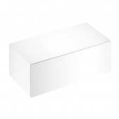 Keuco Edition 11 - Sideboard 31324, 1 front-extract white / glass white