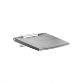 Keuco Plan Care - Foldable seat silver anodised / light grey