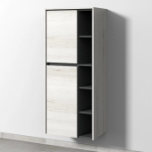 Sanipa Twiga - Storage cupboard with 2 doors & 1 drawer & hinges left 525x1241x350mm light linden/light linden