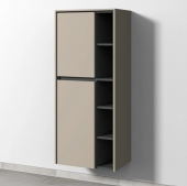 Sanipa Twiga - Storage cupboard with 2 doors & 1 drawer & hinges left 525x1241x350mm sand grey matt/sand grey matt	